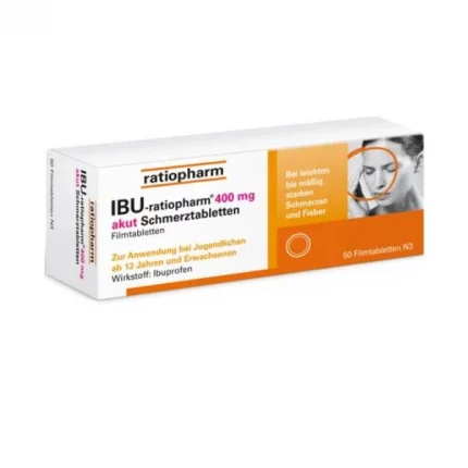 acute pain relieving tablets. IBU ratiopharm 400mg PZN-10019621