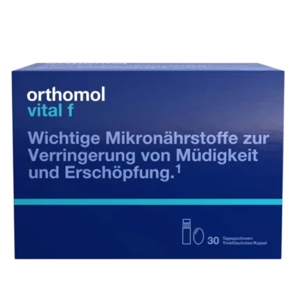 A box Orthomol Vital F combo pack