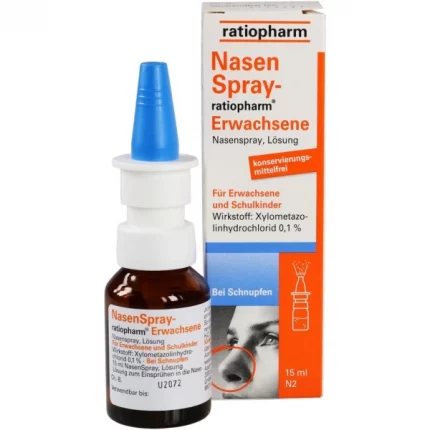 Nasal spray Ratiopharm 15 ml adults 00999848 Lions Pharmacy